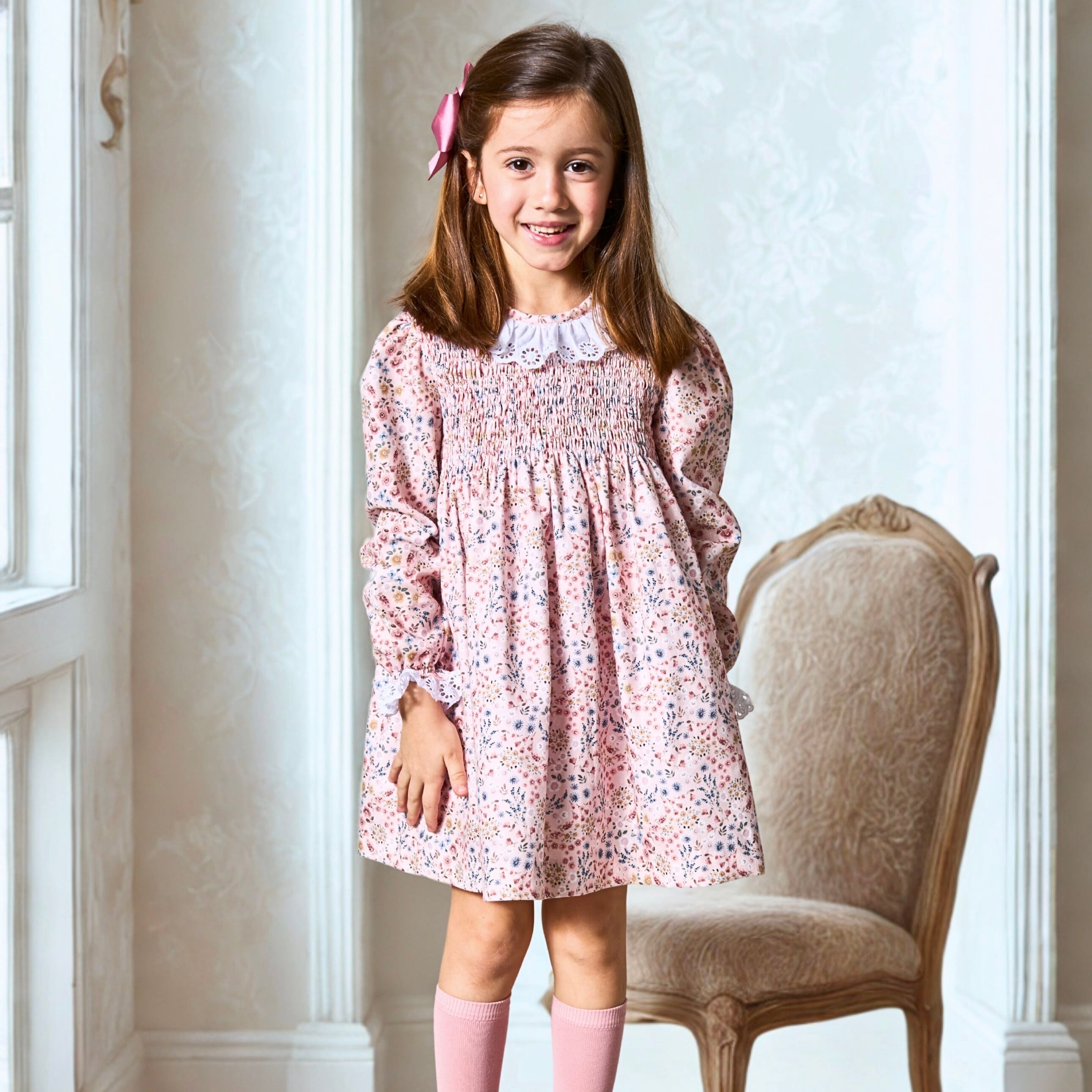  Eva ギャザーワンピース｜Pi&Pa サイズ: 2Y(92cm)