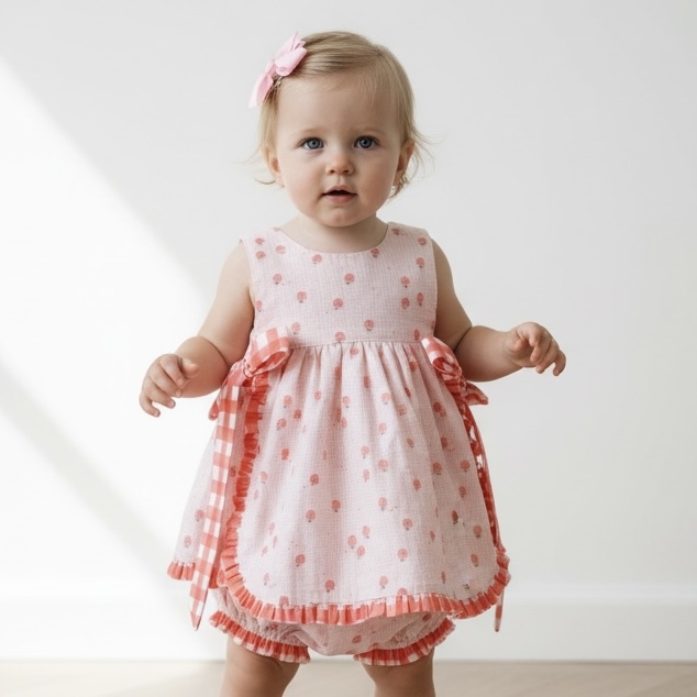 Strawberry ロンパース（ブルマ付）｜Belan サイズ: 12M(80cm）