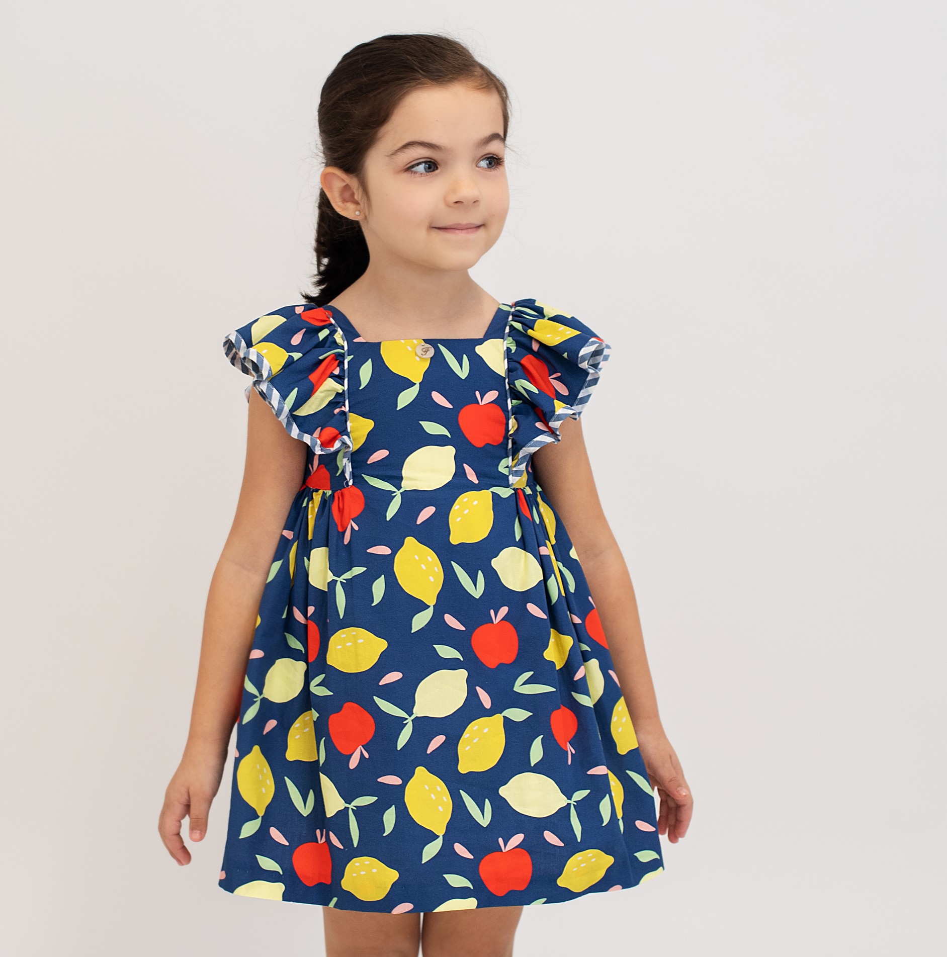 Paloma Fruits Ribbon ワンピース｜Foque