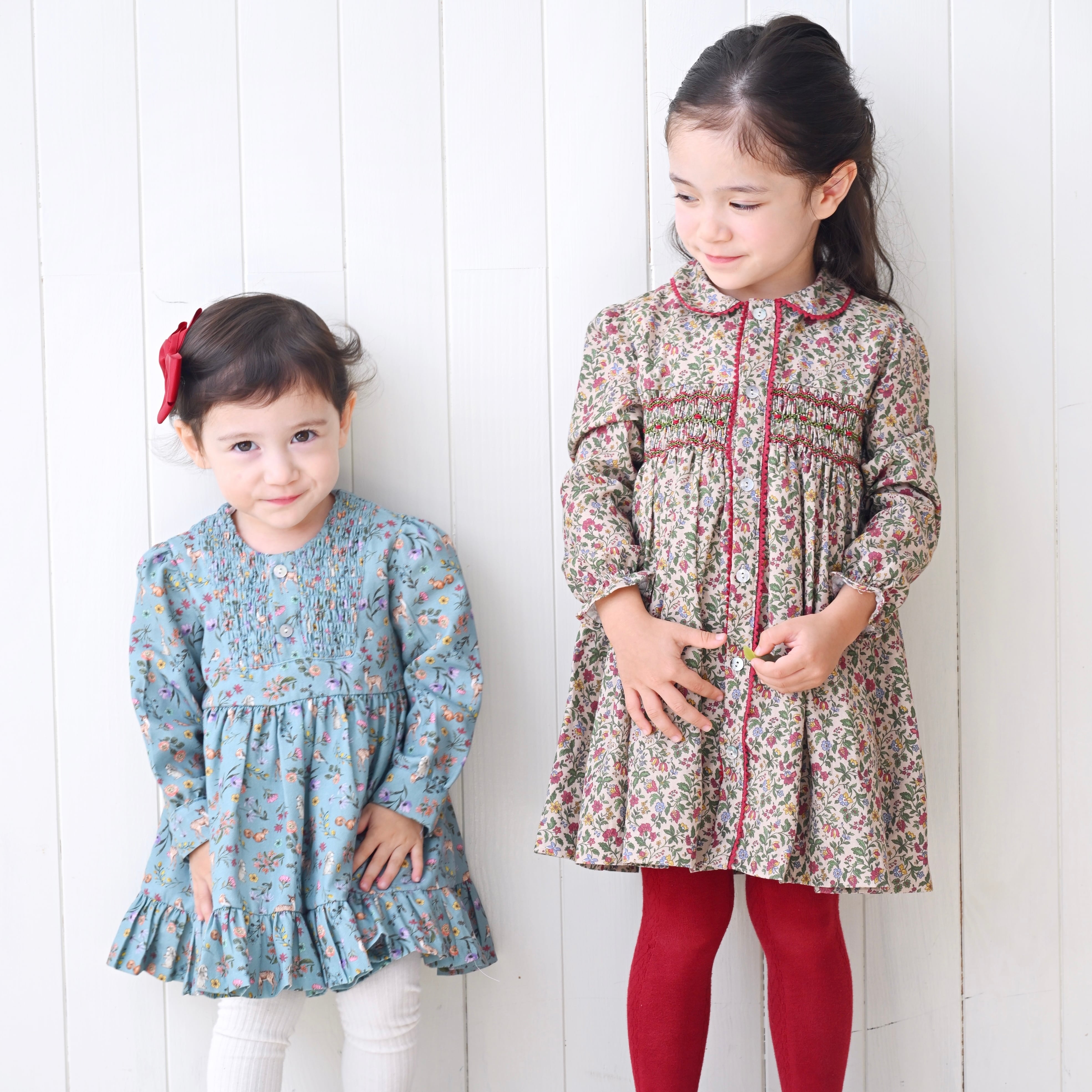  【Last 4Y】Flor de pascua スモッキングワンピース｜Pi&Pa サイズ: 4Y(104cm)