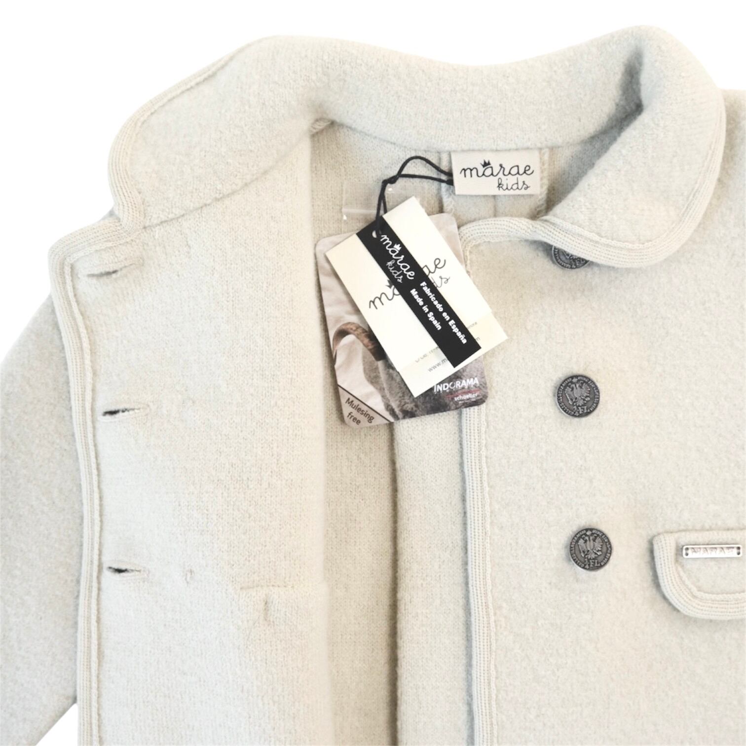 ダブルブレストコート（アイボリー）｜Marae サイズ: 4Y(104cm)