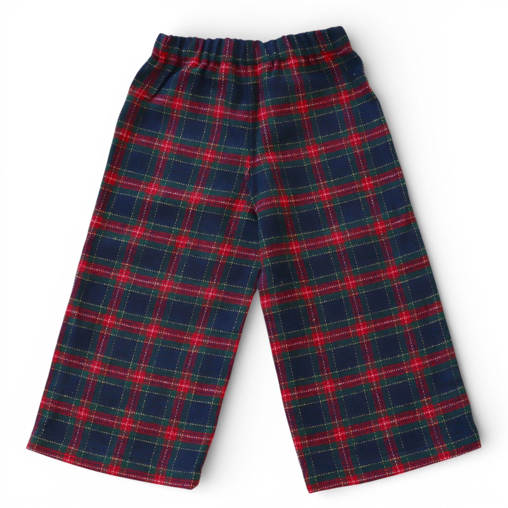  Tartan Gaucho パンツ｜Perte サイズ: 4Y(104cm), カラー: RED TARTAN