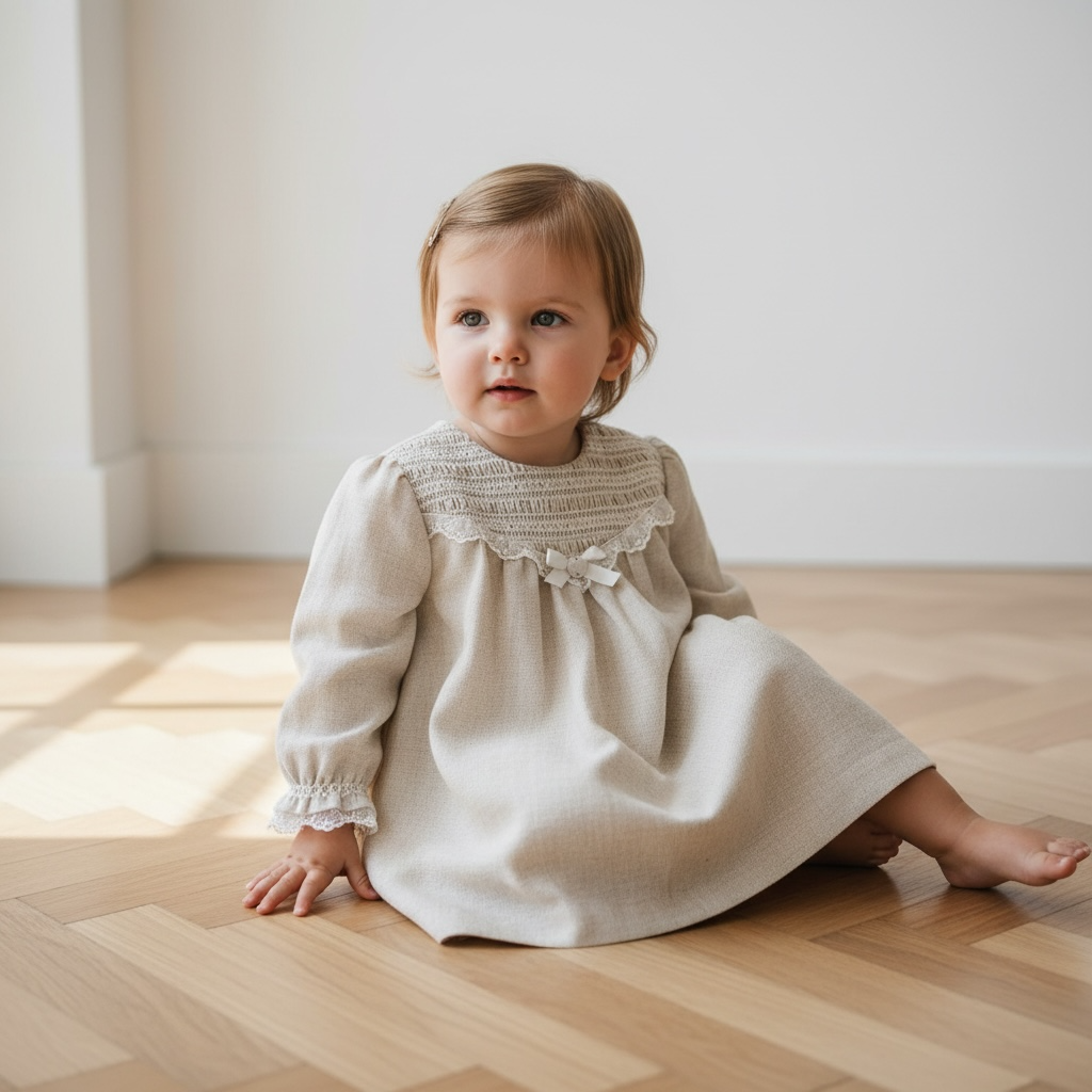  Arrullo スモッキングワンピース｜Paz Rodriguez サイズ: 6M(65cm)