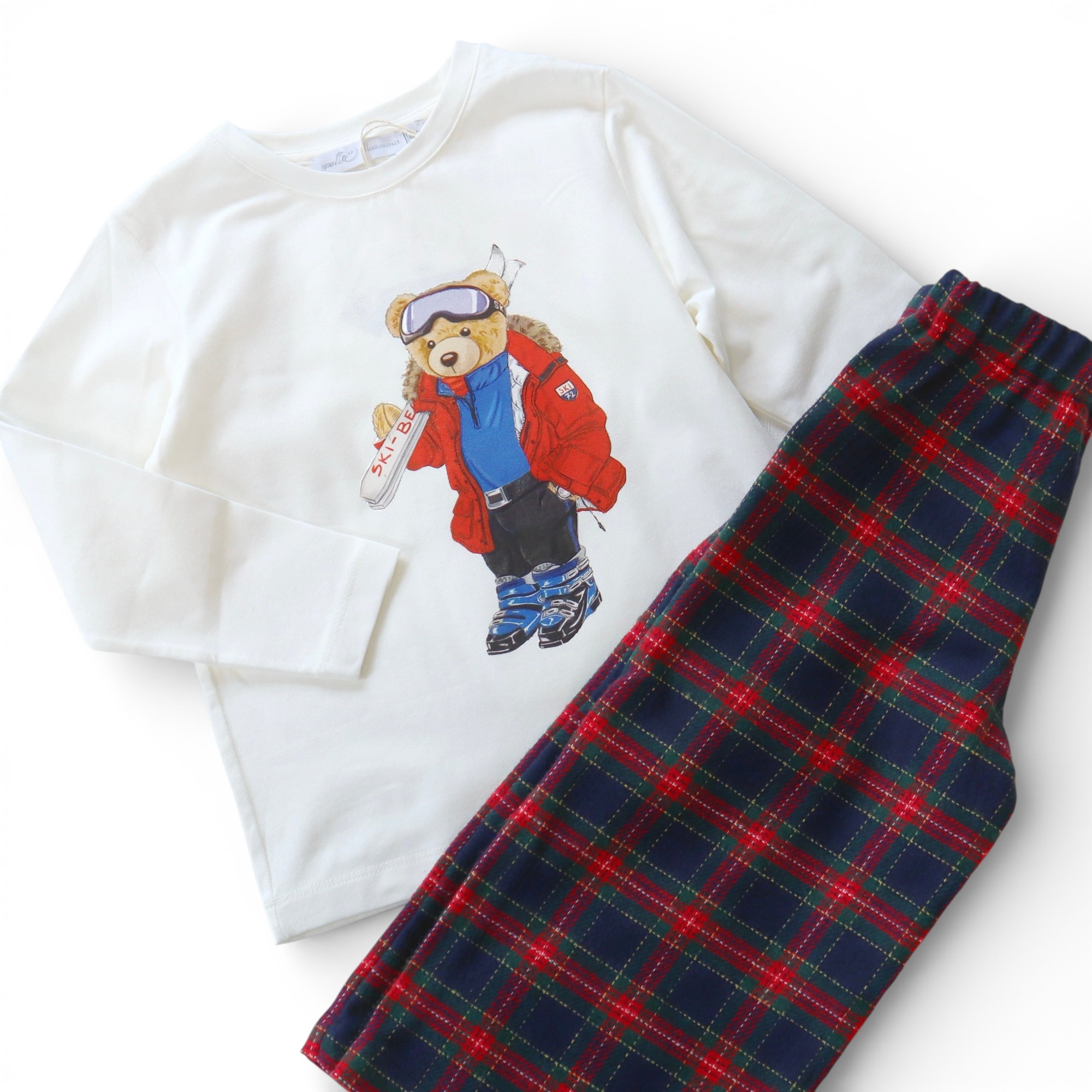  Skiing Bear トップス｜Perte サイズ: 4Y(104cm)