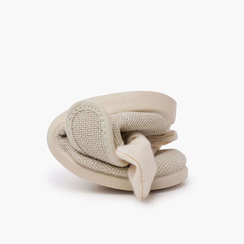 Mary Jane Linen シューズ｜Pisamonas カラー: Cream, サイズ: 21(13.5cm)