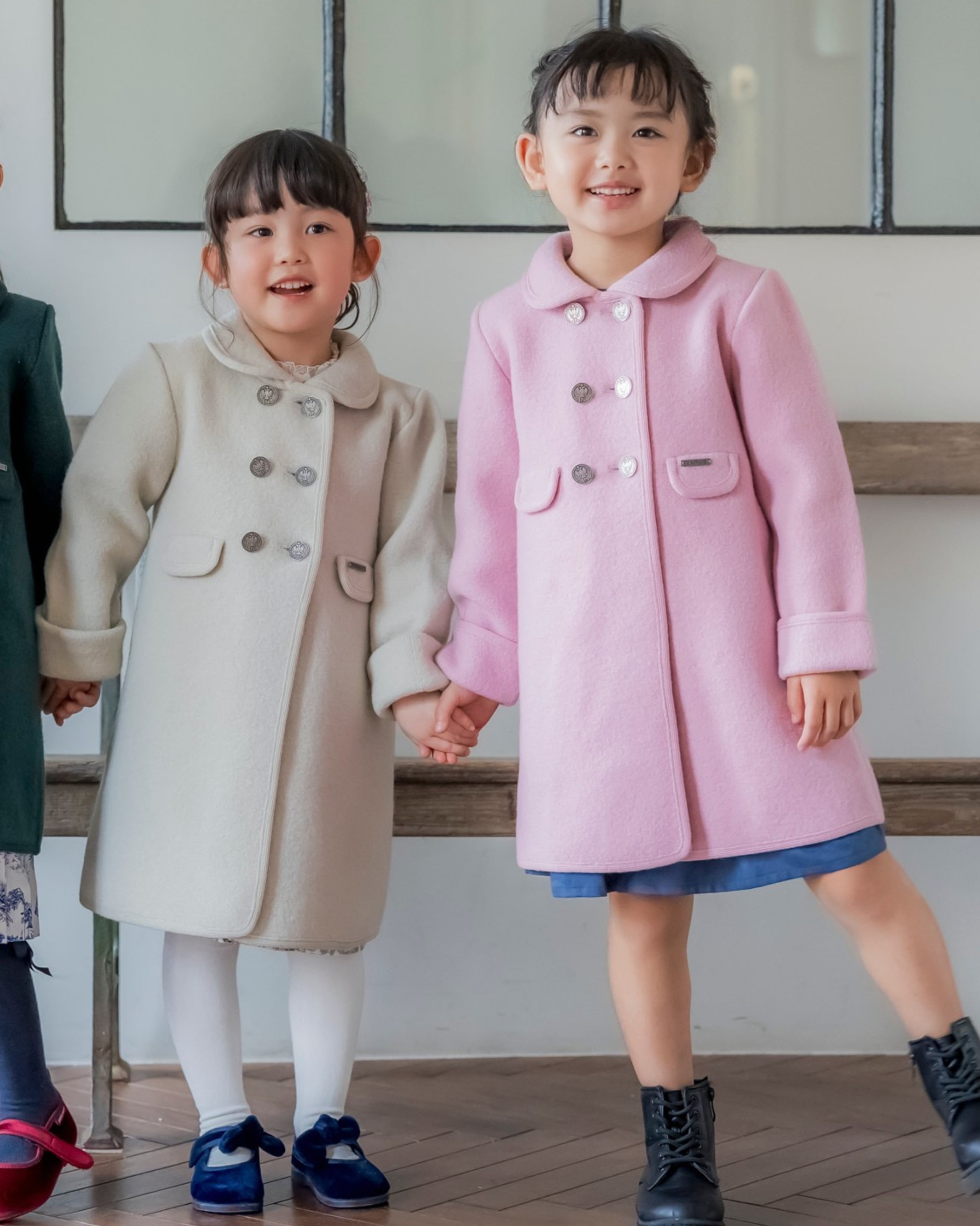 ダブルブレストコート（アイボリー）｜Marae サイズ: 4Y(104cm)