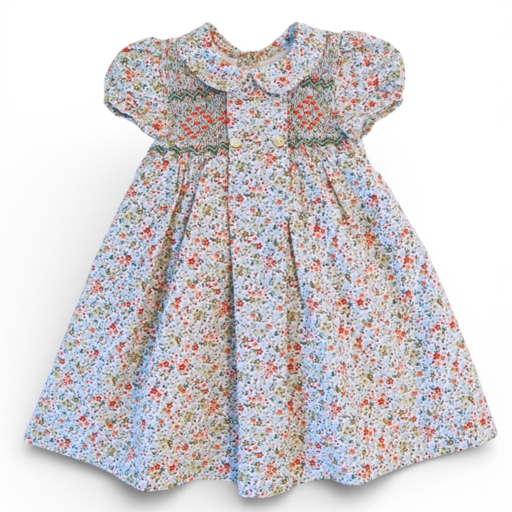  Botanical スモッキングワンピース｜Cua-cuak サイズ: 2Y(92cm)