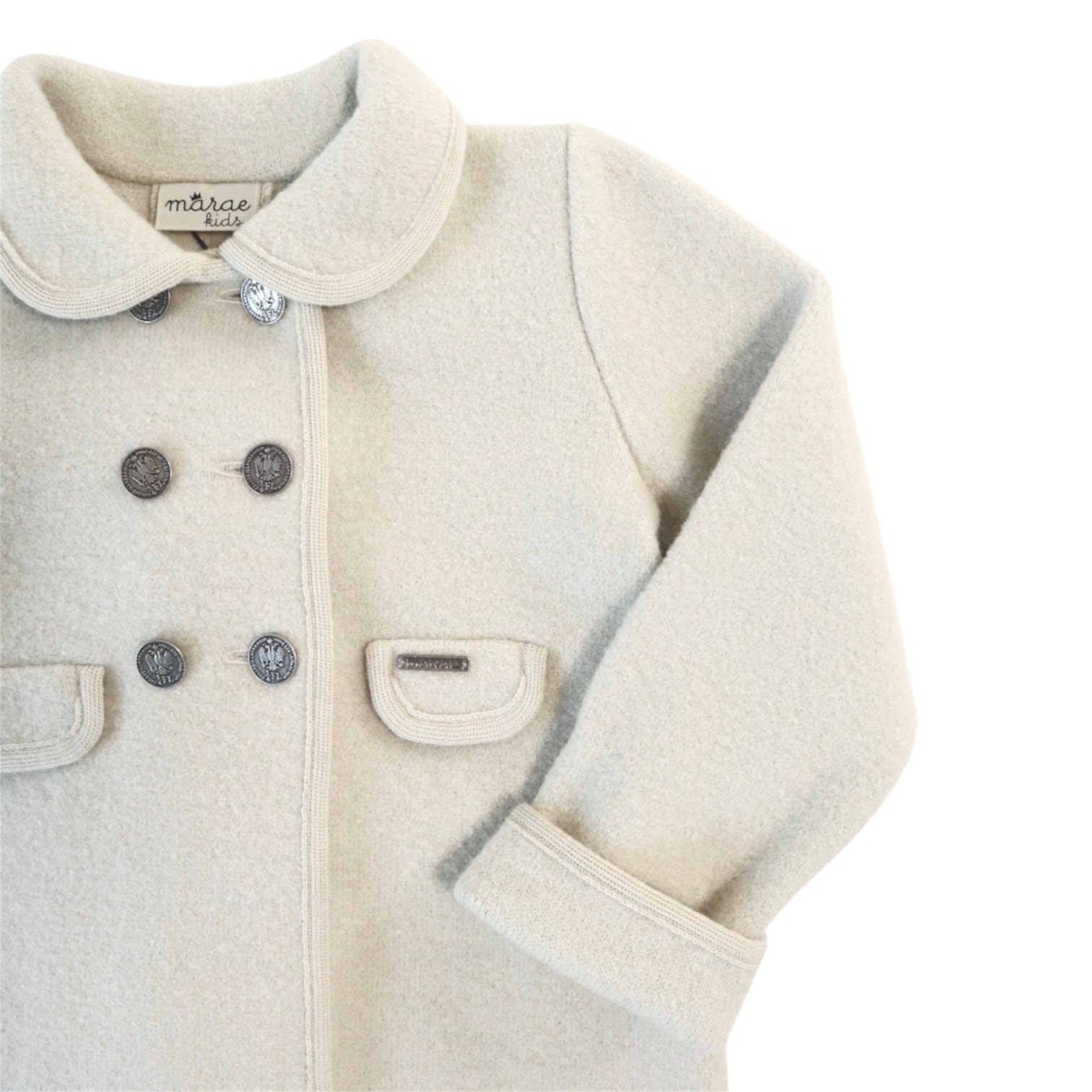 ダブルブレストコート（アイボリー）｜Marae サイズ: 4Y(104cm)