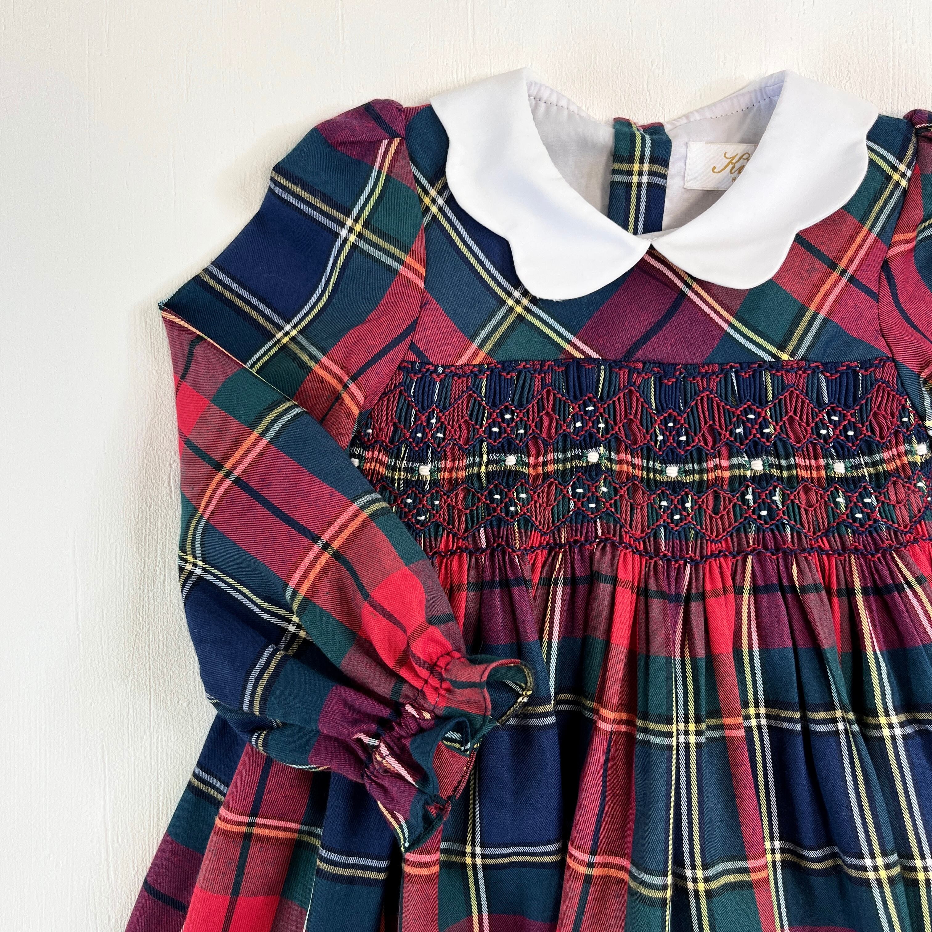  Ritha スモッキングワンピース｜Kidiwi サイズ: 2Y(92cm)