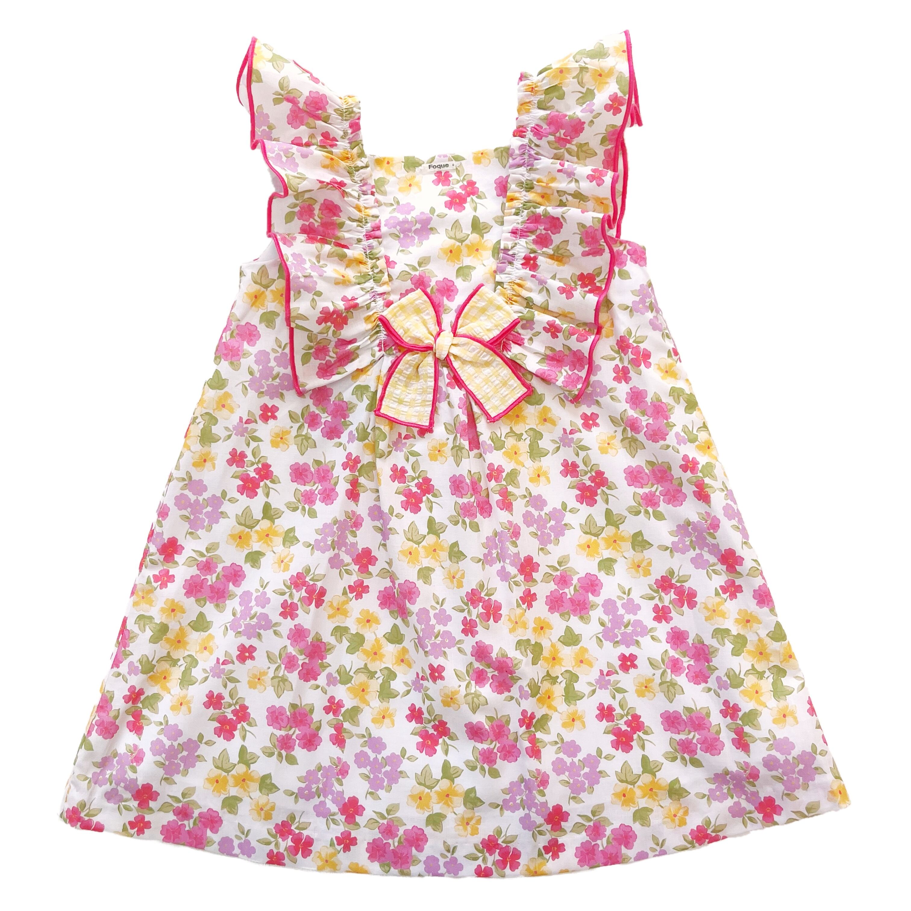 Agata Flower Ribbon ワンピース｜Foque