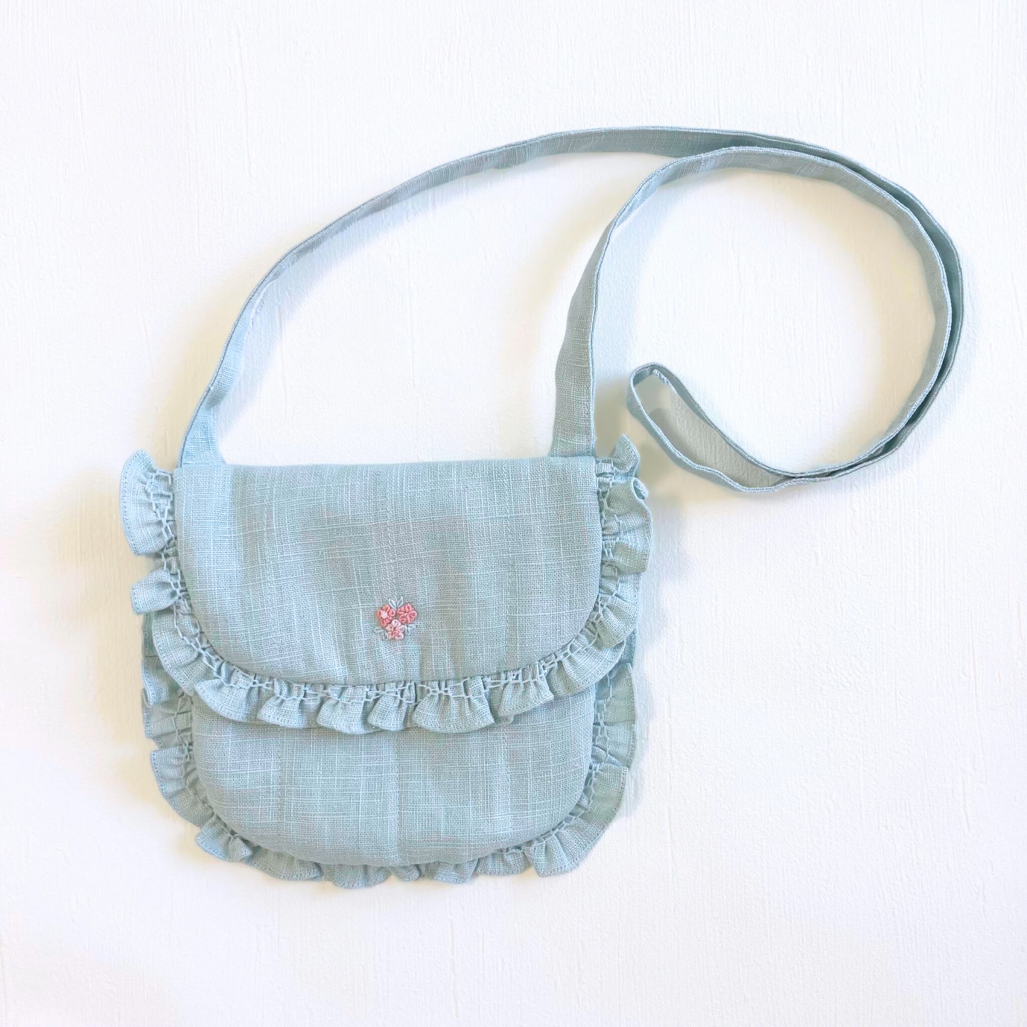  Mint Linen ポシェット｜Kidiwi