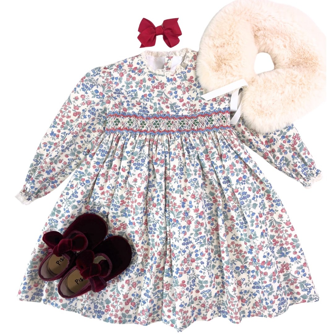  Valeria スモッキングワンピース｜Pi&Pa サイズ: 2Y(92cm)