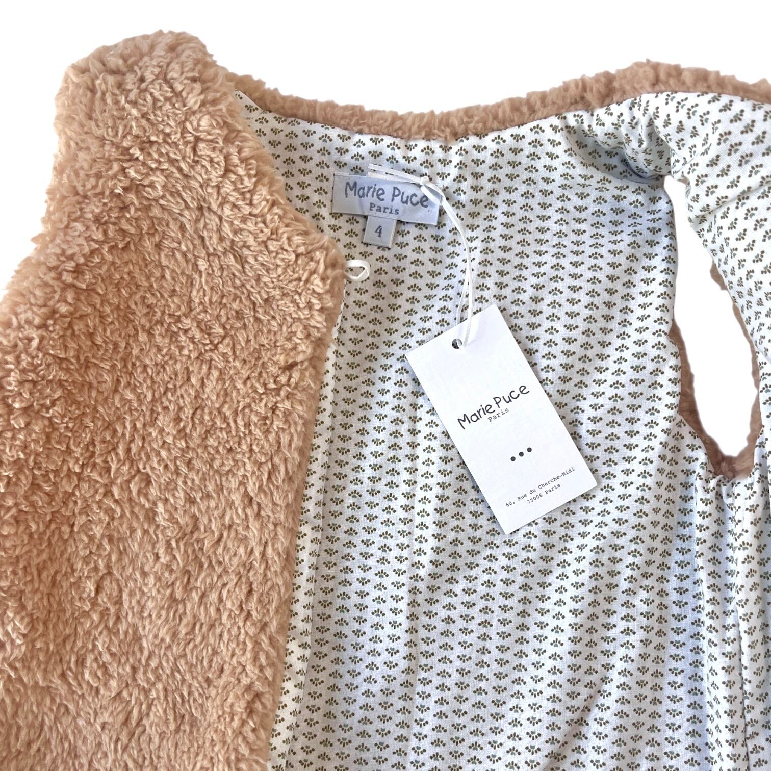  Faux Fur Sleeveless Gilet｜Marie Puce サイズ: 4Y(104cm)