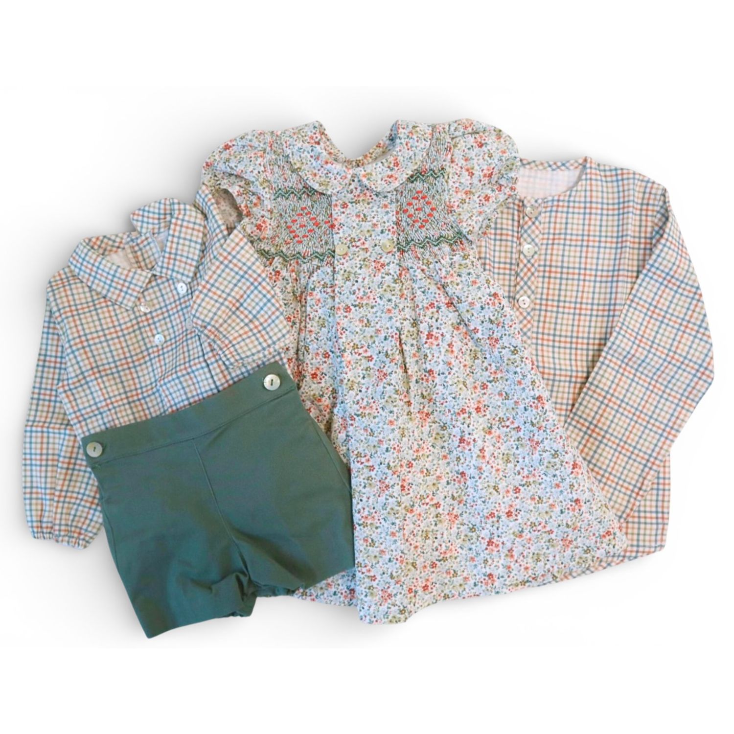  Botanical スモッキングワンピース｜Cua-cuak サイズ: 2Y(92cm)