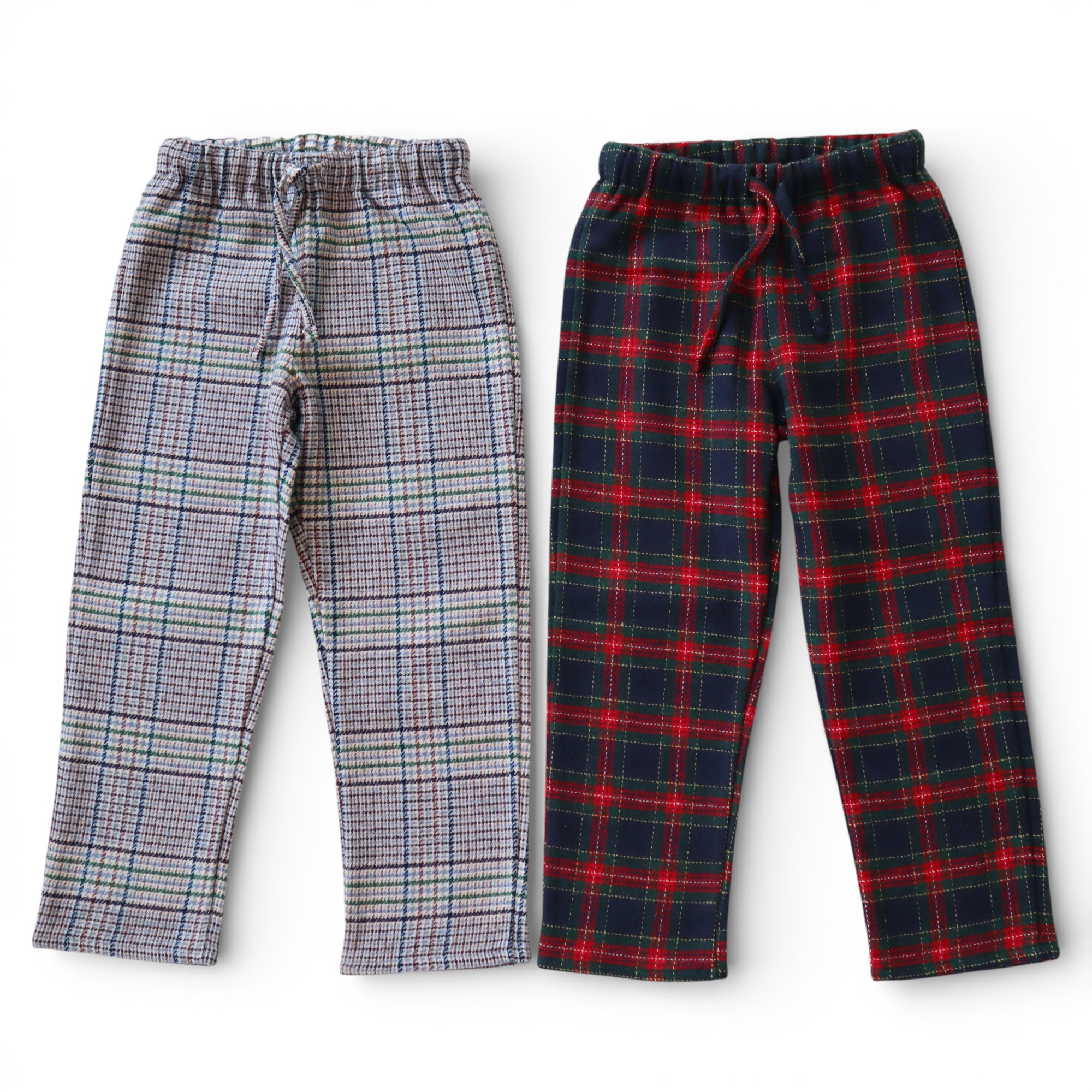  Tartan Trousers パンツ｜Perte サイズ: 3Y(98cm), カラー: RED TARTAN