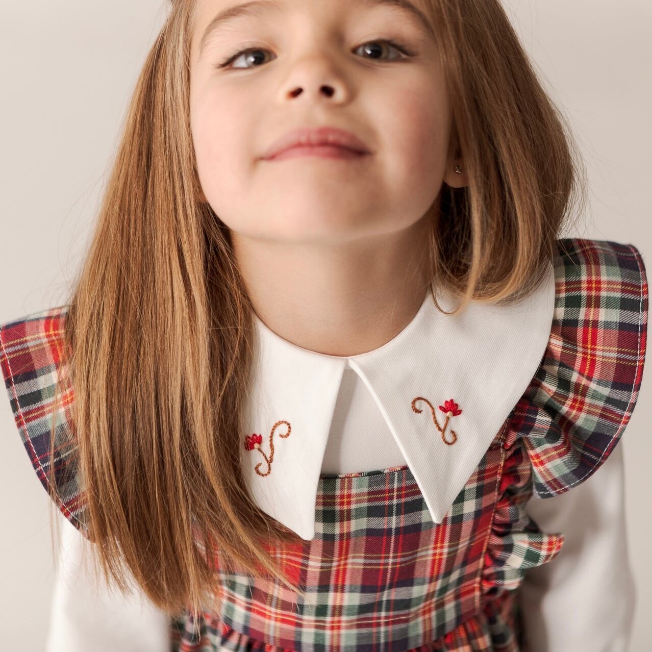  Red Tartan シャツ＆ワンピース セットアップ｜Belan サイズ: 4Y(104cm)