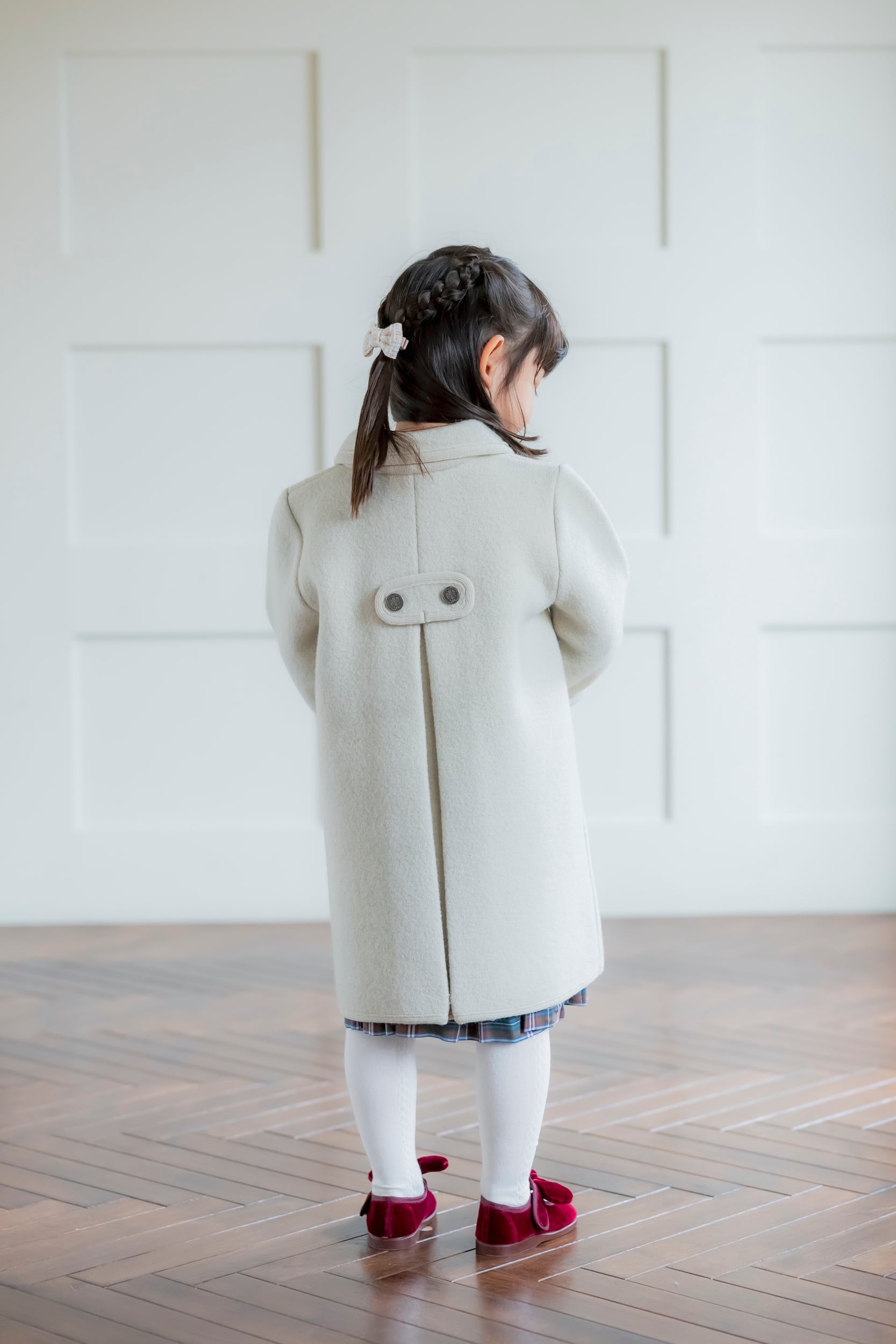 ダブルブレストコート（アイボリー）｜Marae サイズ: 4Y(104cm)