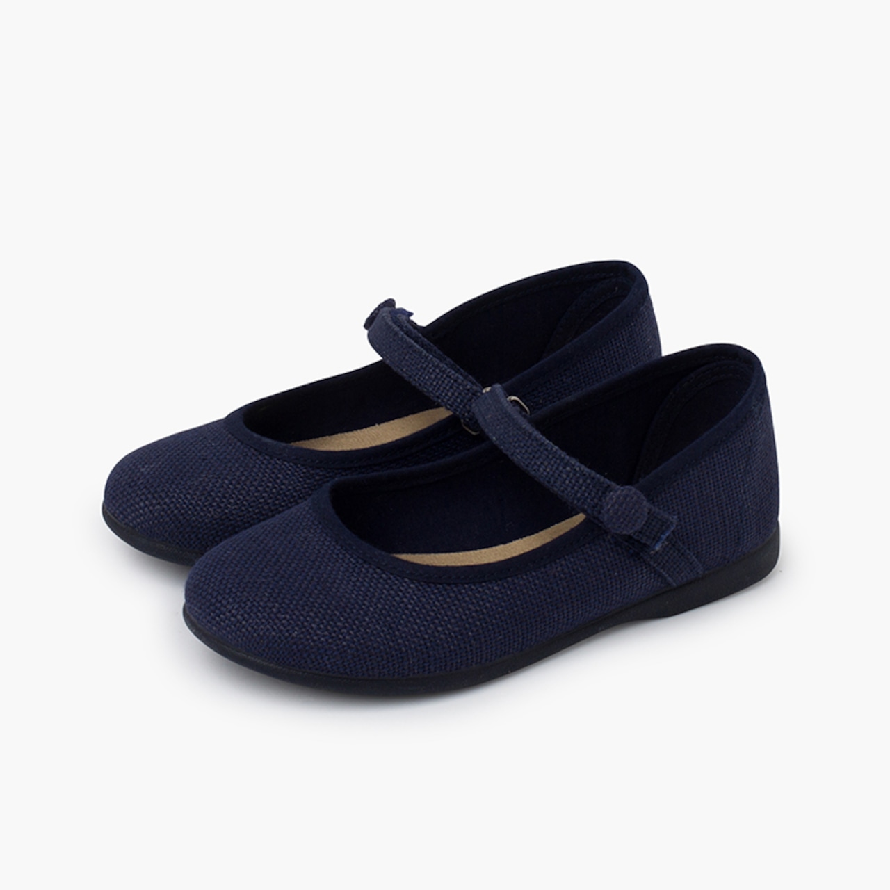 Mary Jane Linen Navy シューズ｜Pisamonas サイズ: 21(13.5cm)