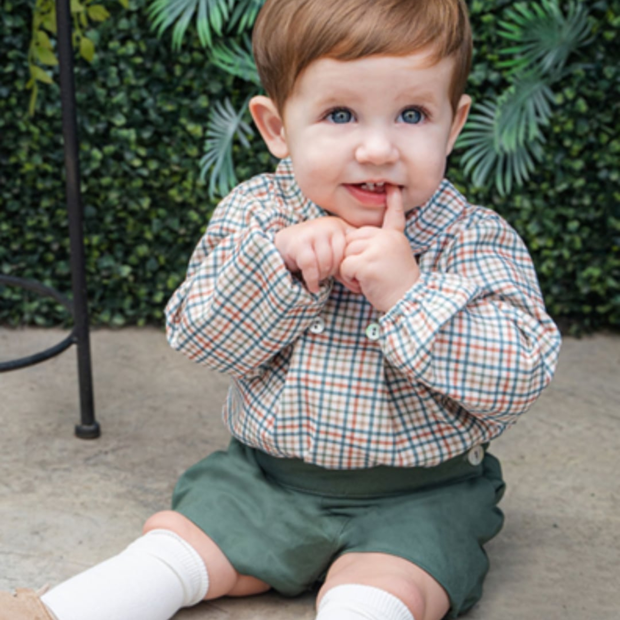  Check シャツ＆パンツ セットアップ｜Cua-cuak