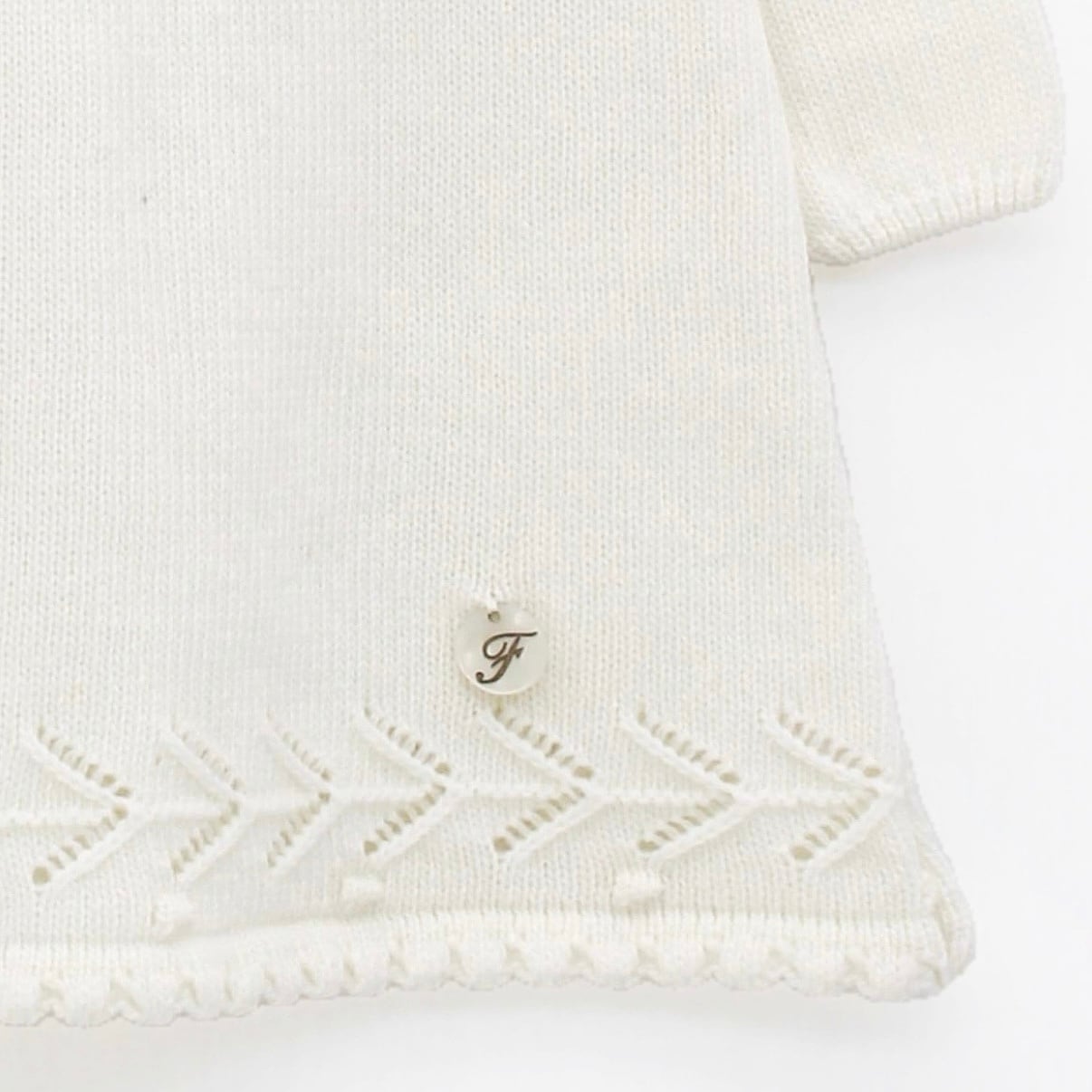  【Last 6M】 Isabel Ivory ベビーワンピース｜Foque サイズ: 6M(65cm)