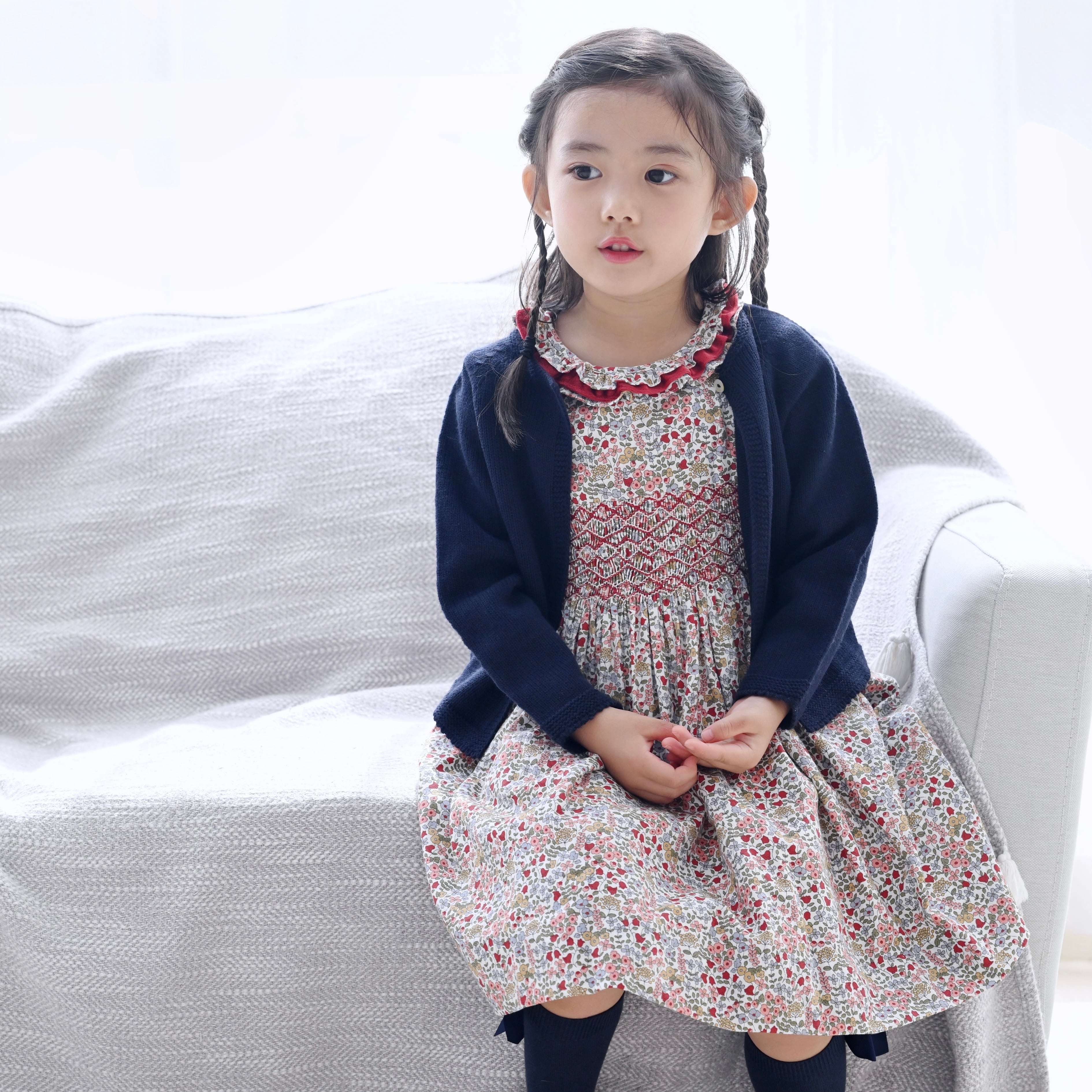  Cardigan（ロング丈）｜Pi&Pa サイズ: 2Y(92cm), カラー: IVORY