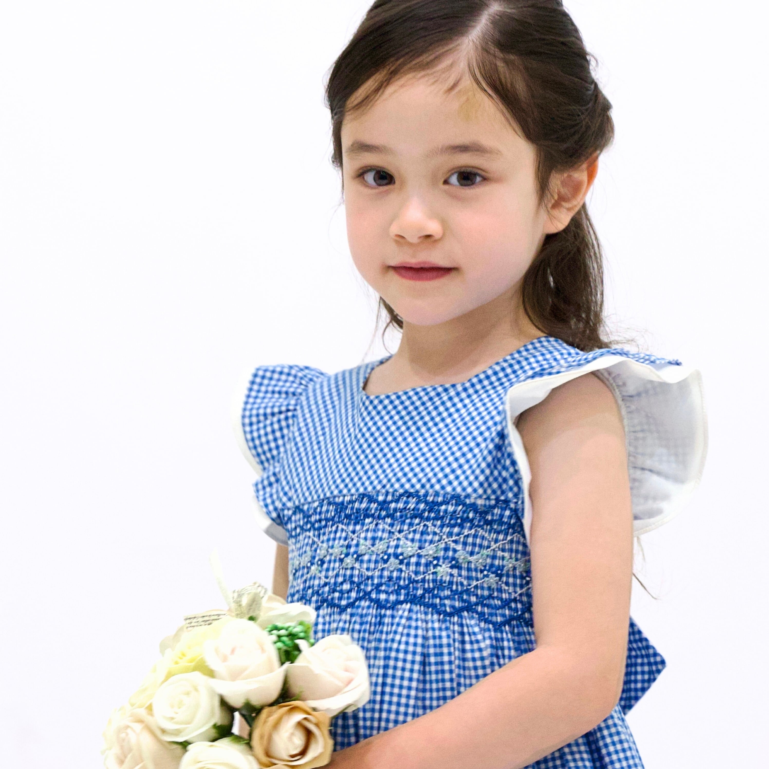 Enora スモッキングワンピース｜Kidiwi サイズ: 2Y(92cm)