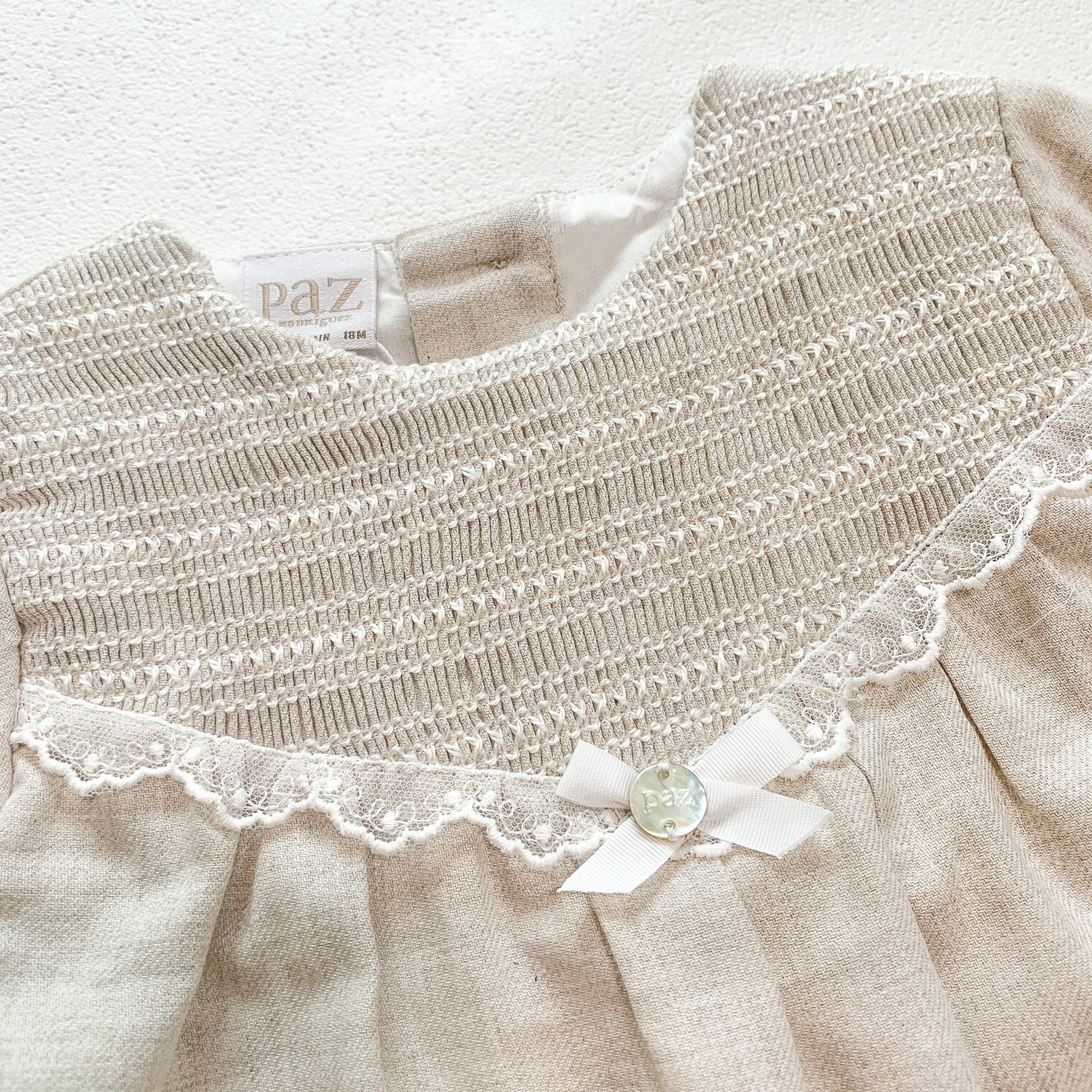  Arrullo スモッキングワンピース｜Paz Rodriguez サイズ: 6M(65cm)