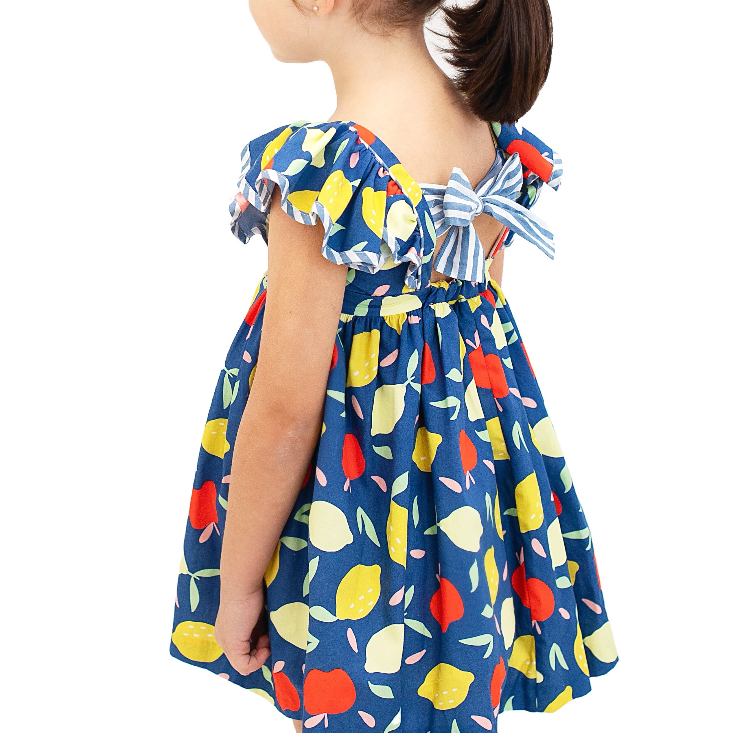 Paloma Fruits Ribbon ワンピース｜Foque サイズ: 4Y(104cm)