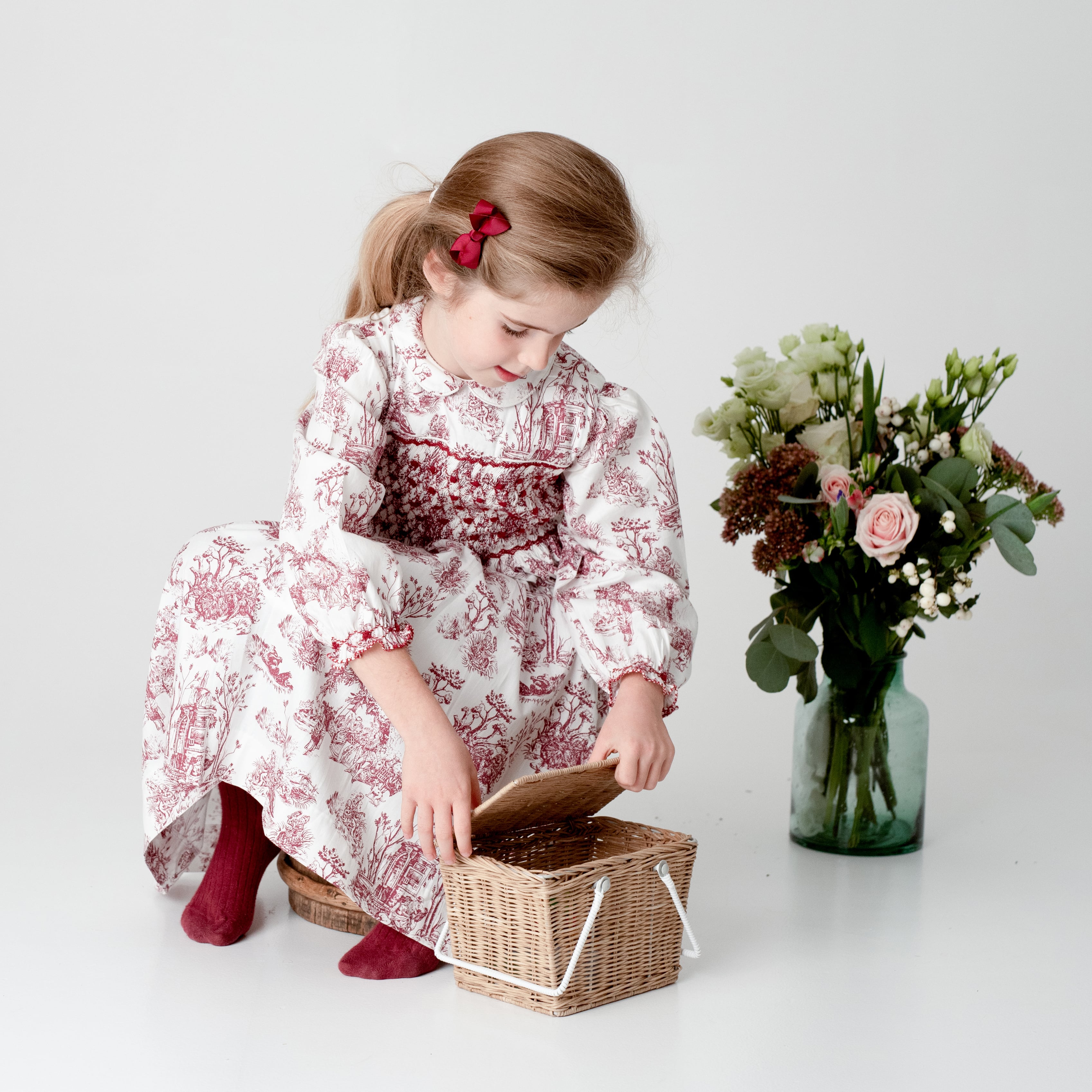 Philine Toile de Jouy スモッキングワンピース｜Annafie