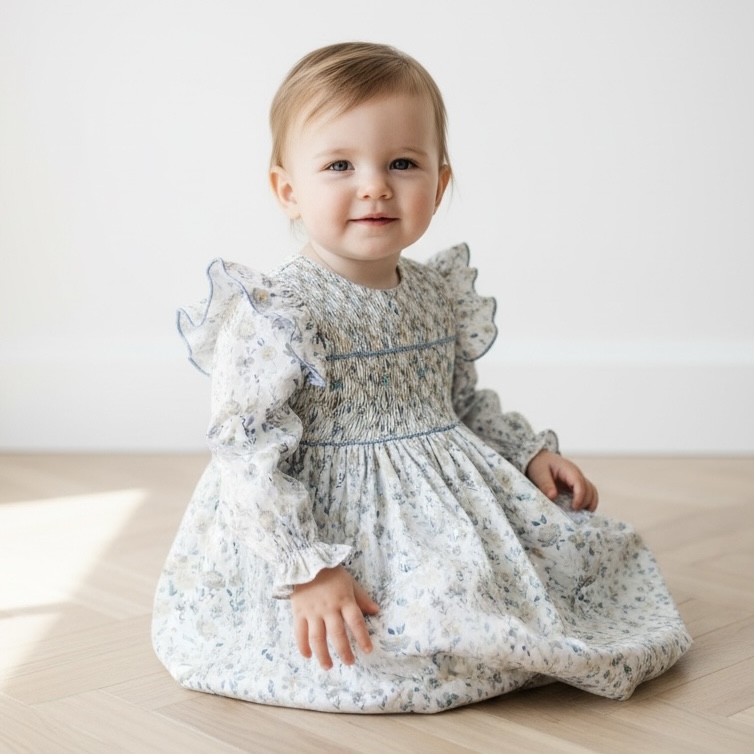  【Last 12M】 Helen スモッキングワンピース｜Pi&Pa サイズ: 12M(80cm）