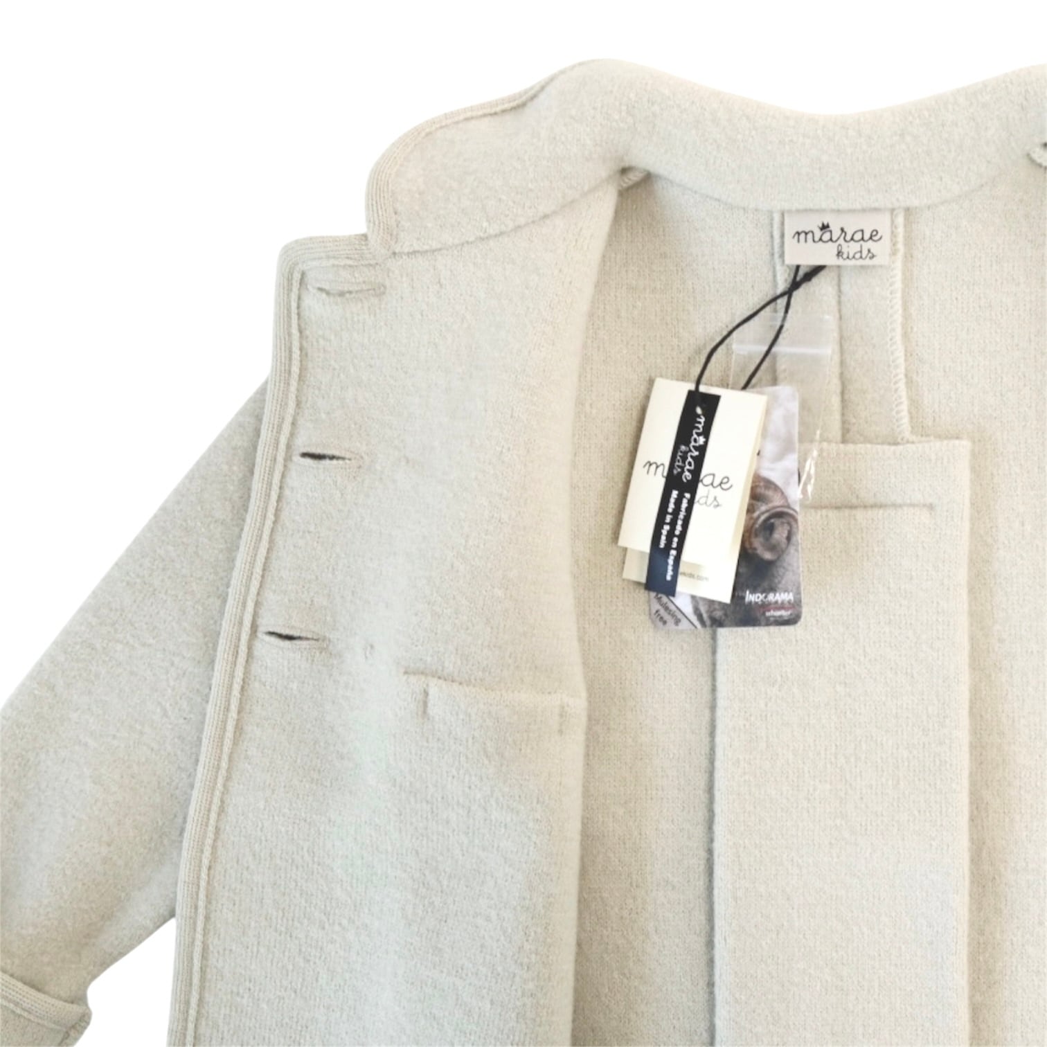 ダブルブレストコート（アイボリー）｜Marae サイズ: 4Y(104cm)