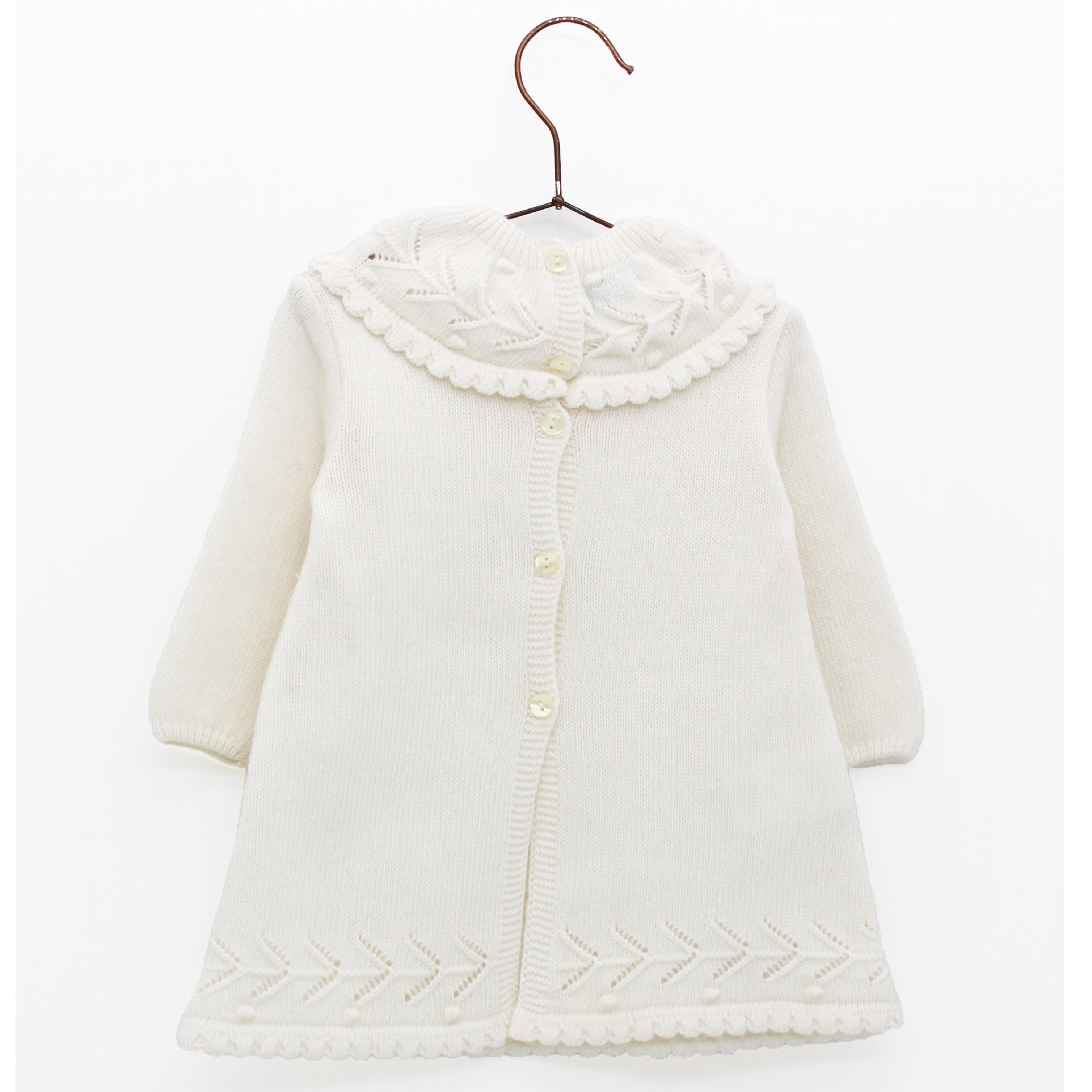  【Last 6M】 Isabel Ivory ベビーワンピース｜Foque サイズ: 6M(65cm)