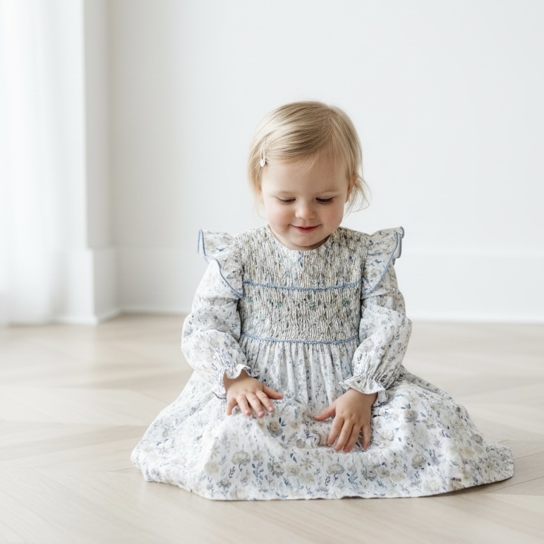  【Last 12M】 Helen スモッキングワンピース｜Pi&Pa サイズ: 12M(80cm）