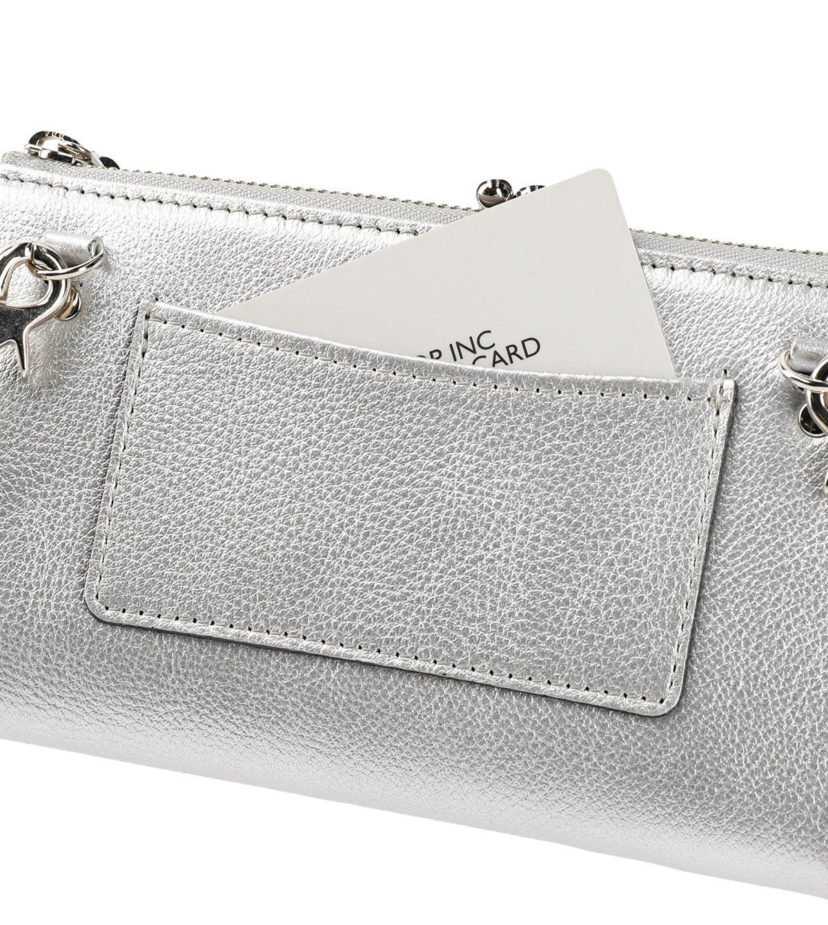 お財布ショルダー がまくちマホン カラー: シルバー