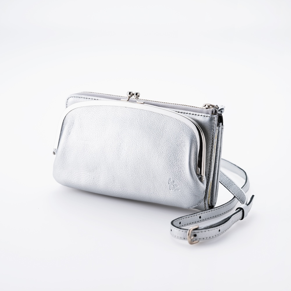 お財布ショルダー がまくちマホン カラー: シルバー