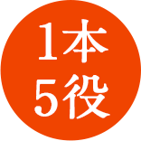 1本5役