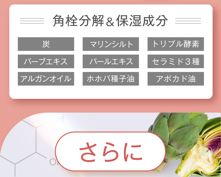 角質分解＆保湿成分