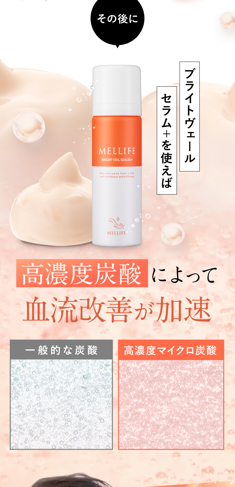 高濃度炭酸によって