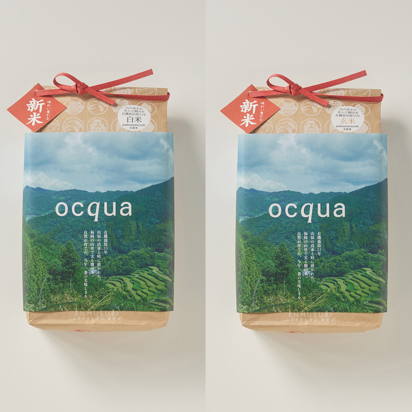 大幸園の棚田米「縁結び」（白米2kg・玄米2kgのセット）