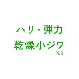 ハリ・弾力 乾燥小ジワ ※3