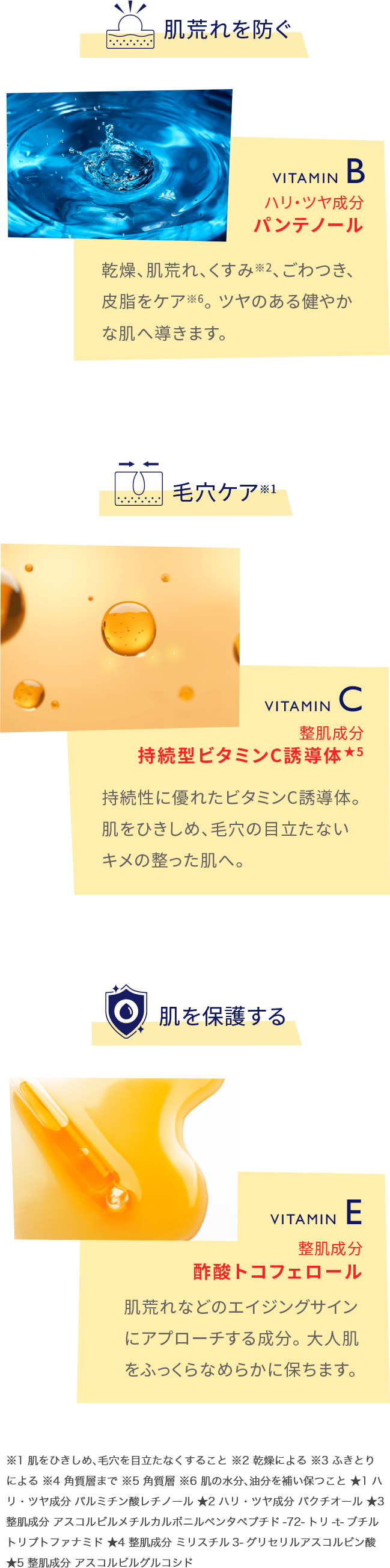 肌荒れを防ぐ、毛穴ケア、肌を保護する