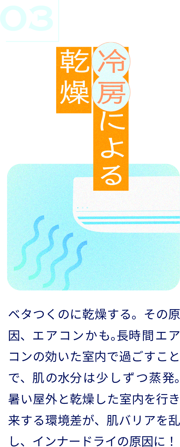 冷房による乾燥