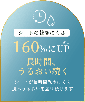 シートの乾きにくさ