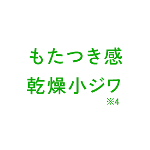 もたつき感 乾燥 小ジワ