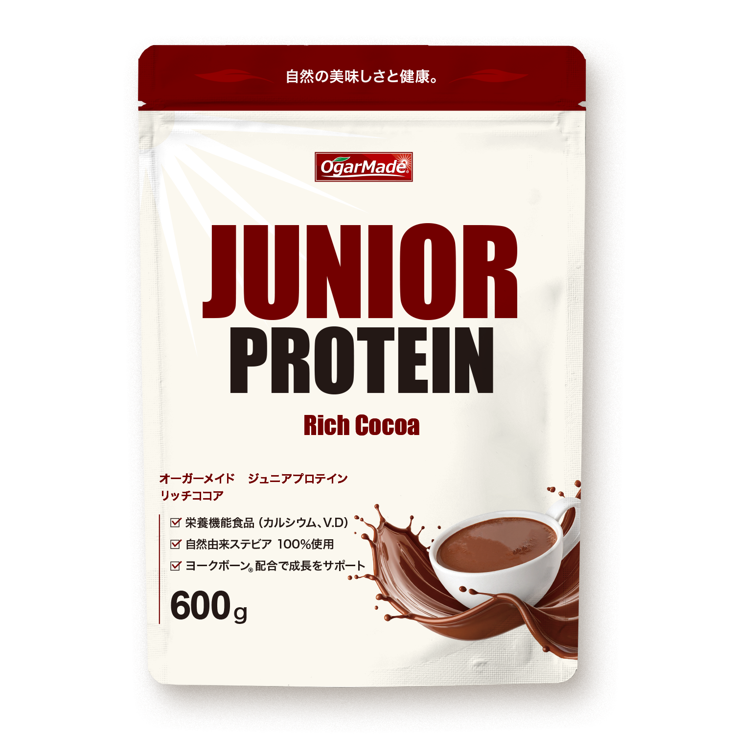 ジュニアプロテイン 600g フレーバー: リッチココア