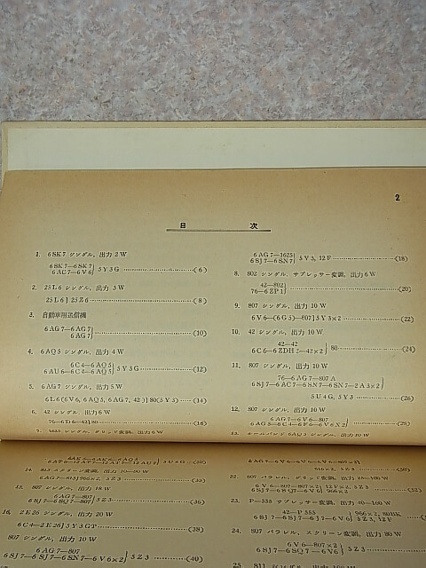 ラジオ回路集 第2集 アマチュア局用送信機・測定器 1955年（昭和30年） オーム社 【1】