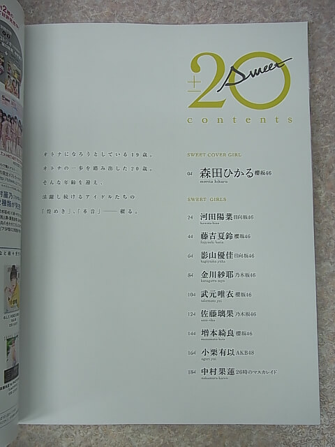 20±sweet（トゥエンティスウィート） 2022年1月号（令和3年） 東京ニュース通信社 【2】