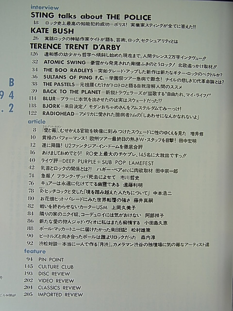 rockin'on（ロッキングオン） 1994年2月号（平成6年） 株式会社ロッキング・オン 【2】