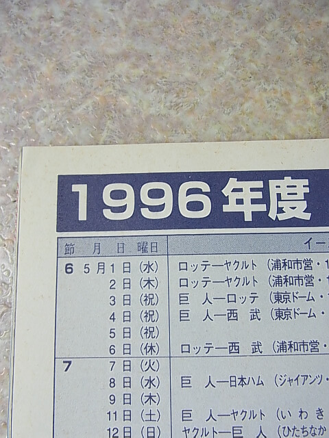 ホームラン 1996年5月号（平成8年） 日本スポーツ出版社 【1】