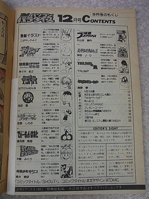 コミックパソコンパラダイス 1993年12月号（平成5年） メディアックス 【2】